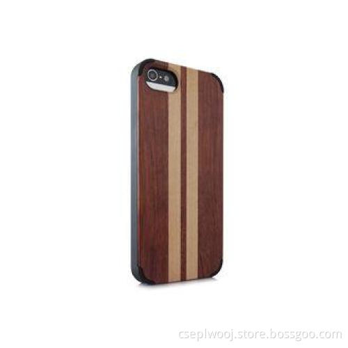 Shock Absorbing Wood Apple Iphone Protective Cases , Custom